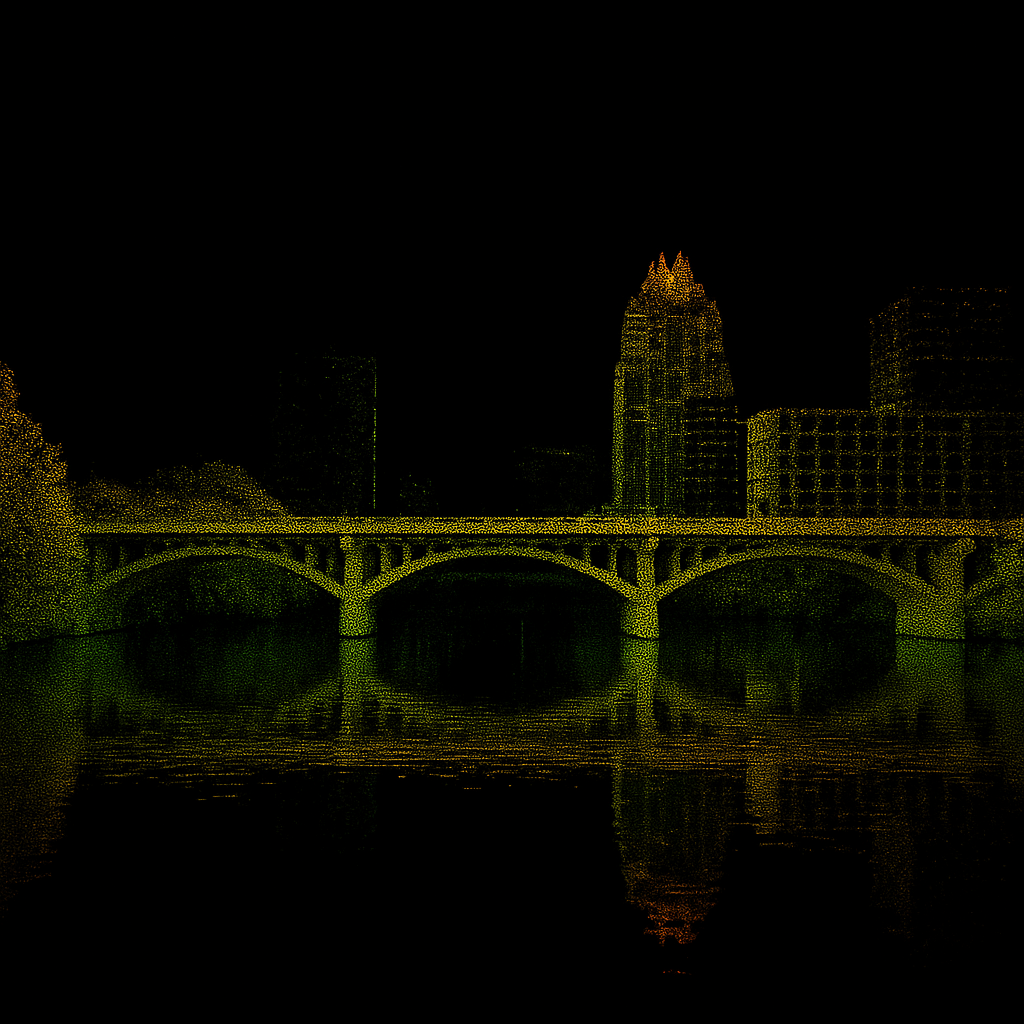 Congress Avenue Bridge bat colony 3D scan
